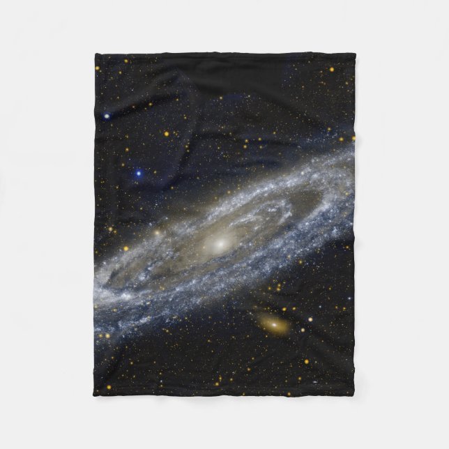 Andromeda galaxy milky way cosmos universe fleece blanket (Front)