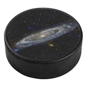 Andromeda Galaxy Starry Sky Hockey Puck