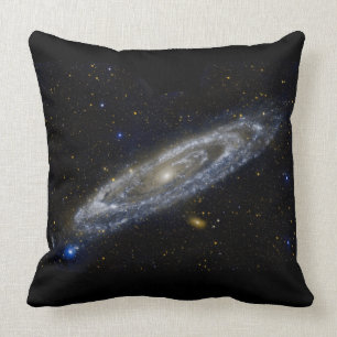 Andromeda galaxy throw pillow