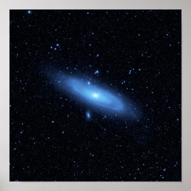 Andromeda galaxy's older stellar population poster (Front)