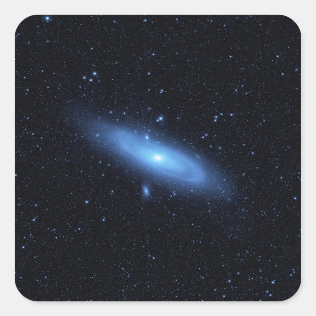Andromeda galaxy's older stellar population square sticker (Front)