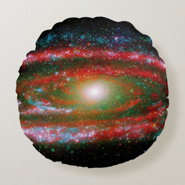 Andromeda Gallaxy Round Pillow (Front)
