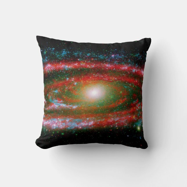 Andromeda Gallaxy Throw Pillow (Front)