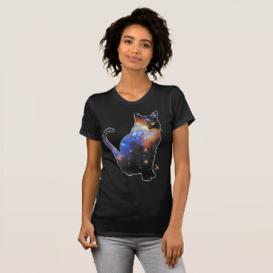 Andromeda Space In Cat T-Shirt