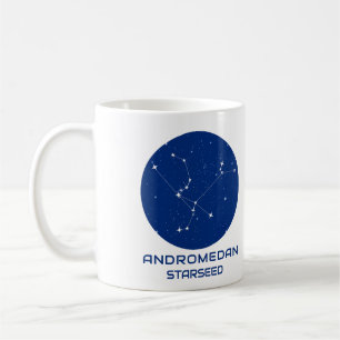 Andromedan Starseed Mug – Blue & White Design