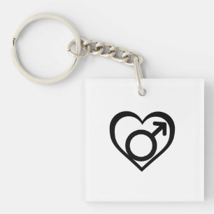 ANDROPHILIA SYMBOL -.png Keychain