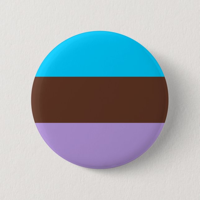 Androsexual Pride Flag 2 Inch Round Button (Front)