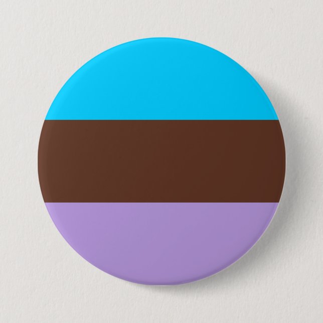 Androsexual Pride Flag 3 Inch Round Button (Front)