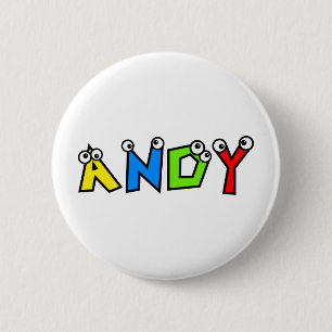 Andy 2 Inch Round Button