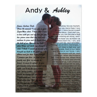 Andy & Ashley, photo mariage avec voeux