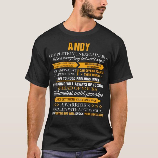 Andy completely unexplainable T-Shirt (Front)