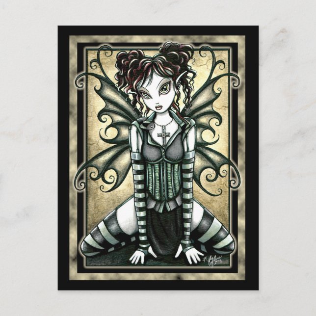 "Andy" Cute Gothic Fairy Postcard (Front)
