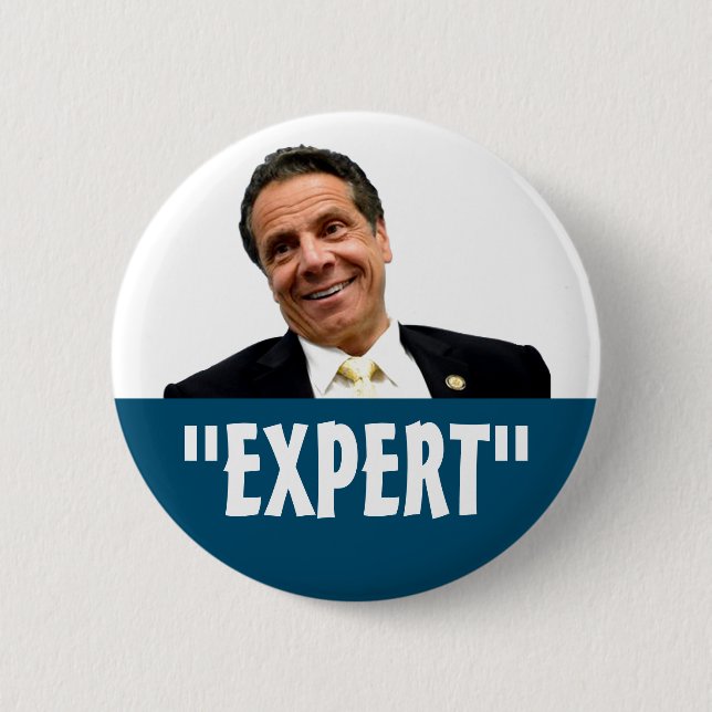 Andy "expert" Cuomo 2 Inch Round Button (Front)
