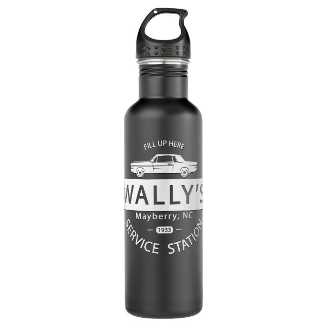 Andy Griffith Show  Wally's Service Station Classi 710 Ml Water Bottle (Front)