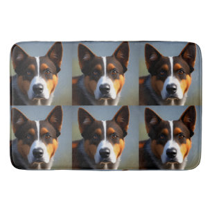 Andy The Australian Blue Heeler, Bath Mat
