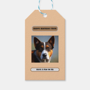 Andy The Australian Blue Heeler, Gift Tags