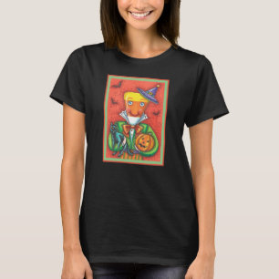 ANDY THE CANDY CORN MAN, BLACK CAT & JACK Colourfu T-Shirt