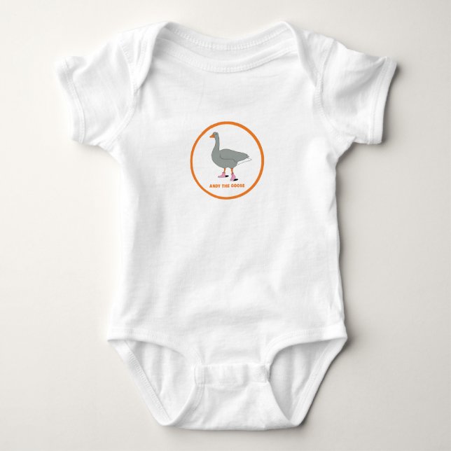 ANDY THE GOOSE  BABY BODYSUIT (Front)