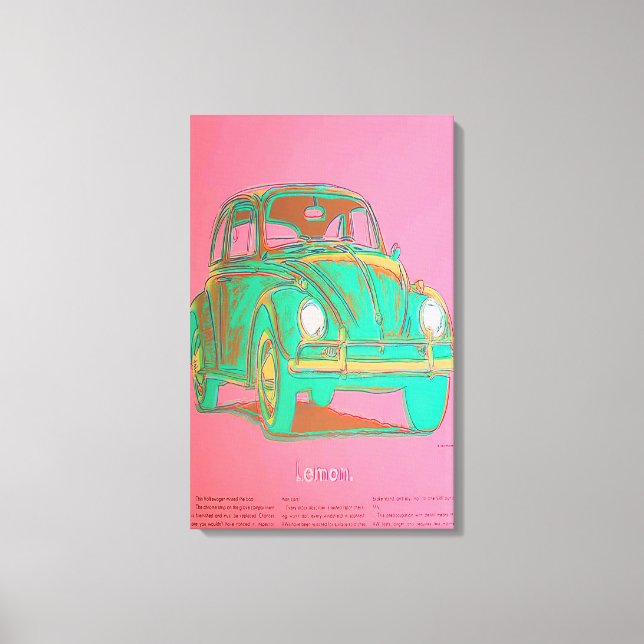 Andy Warhol - Volkswagen Canvas Print (Front)