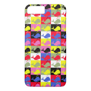 Andy Whale-Hole™_Lots o' whales repeating pattern iPhone 8 Plus/7 Plus Case