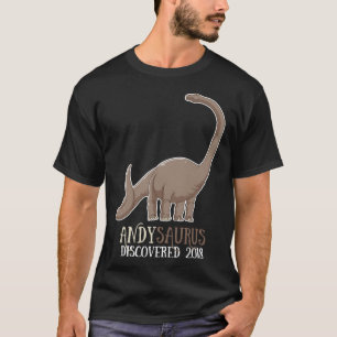 Andysaurus Discovered 2018 Dinosaur  rex Kids T-Shirt
