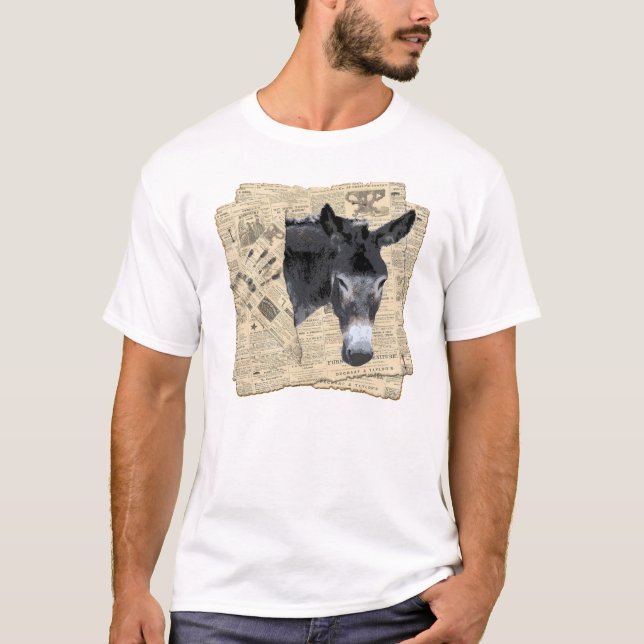 Âne de T-shirt d'hommes (Devant)