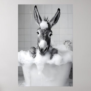 Âne drôle dans une Impression de Baignoire, Salle