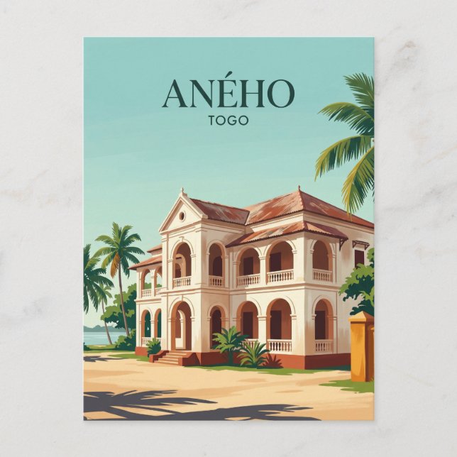 Aného Colonial Quarter Togo Postcard (Front)