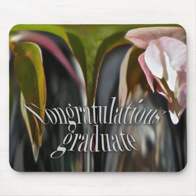 Anemone Abstract Mousepad Graduate Congratulations (Front)