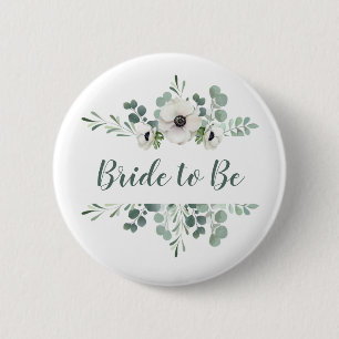 Anemone and Eucalyptus Bridal Party Pins