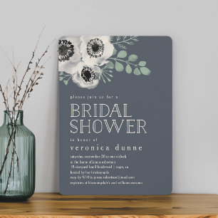 Anemone and Eucalyptus Bridal Shower Invitation