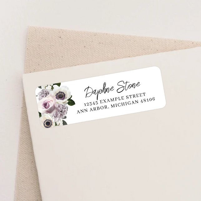 Anémone blanche Moody et rideau de douche floral v (Créateur téléchargé)