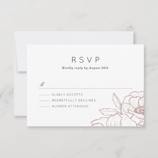 Anemone Bouquet Mariage RSVP (Devant)