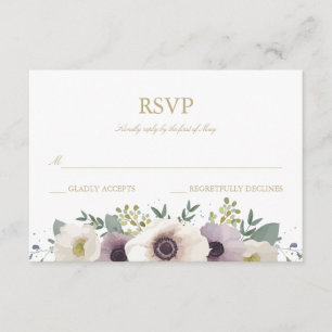 Anemone Bouquet RSVP Card