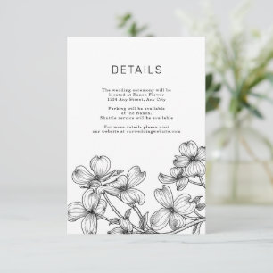 Anemone Bouquet Wedding Enclosure Card
