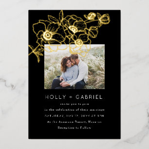 Anemone Bouquet Wedding Real Gold