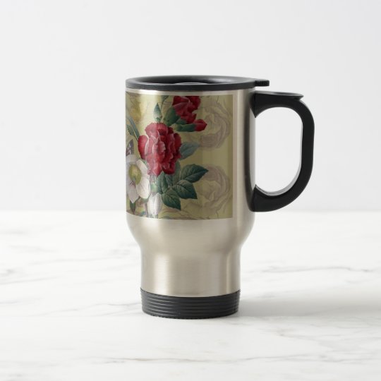 Anemone carnation Roses Travel Mug