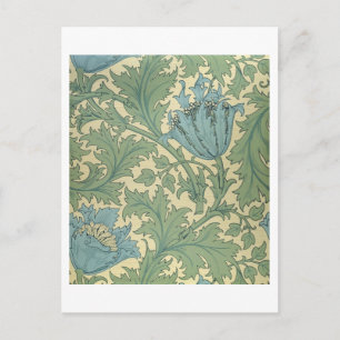 'Anemone' design (textile) Postcard