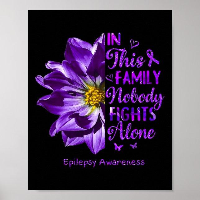 Anemone Epilepsy Awareness Costumes Nobody Fights  Poster (Front)