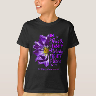 Anemone Epilepsy Awareness Costumes Nobody Fights  T-Shirt