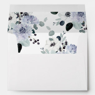Anemone & Eucalyptus Winter White Floral 2 Envelope