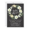 Anemone Floral Wreath Baby Shower Invitation