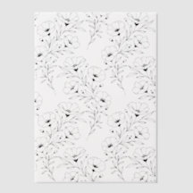 Anemone Flowers Vellum Paper for Invitations