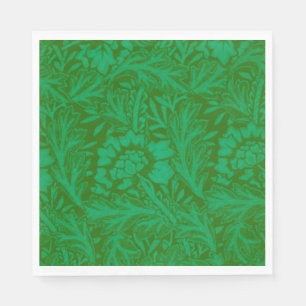 Anemone in Forest Green Napkin