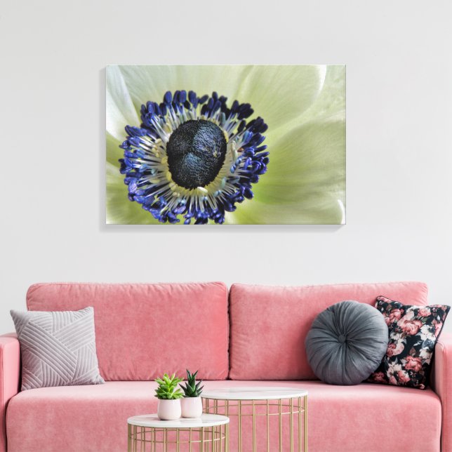 Anemone Mistral Panda Canvas Print (Insitu(LivingRoom))
