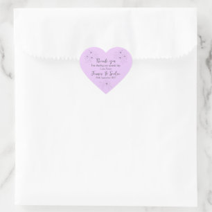 Anemone on Light Lilac Heart Sticker