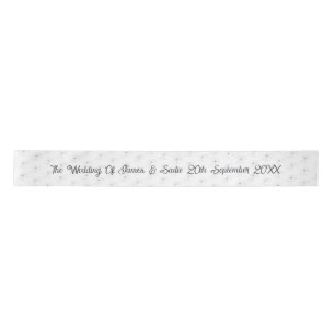 ~Anemone On White Wedding Ribbon Satin Ribbon