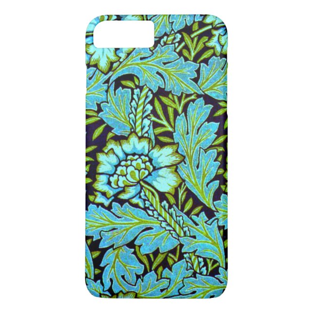 Anemone pattern by William Morris Case-Mate iPhone Case (Back)