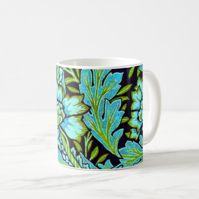Anemone pattern by William Morris, Coffee Mug (Front Right)