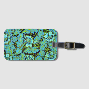 Anemone pattern by William Morris, Luggage Tag